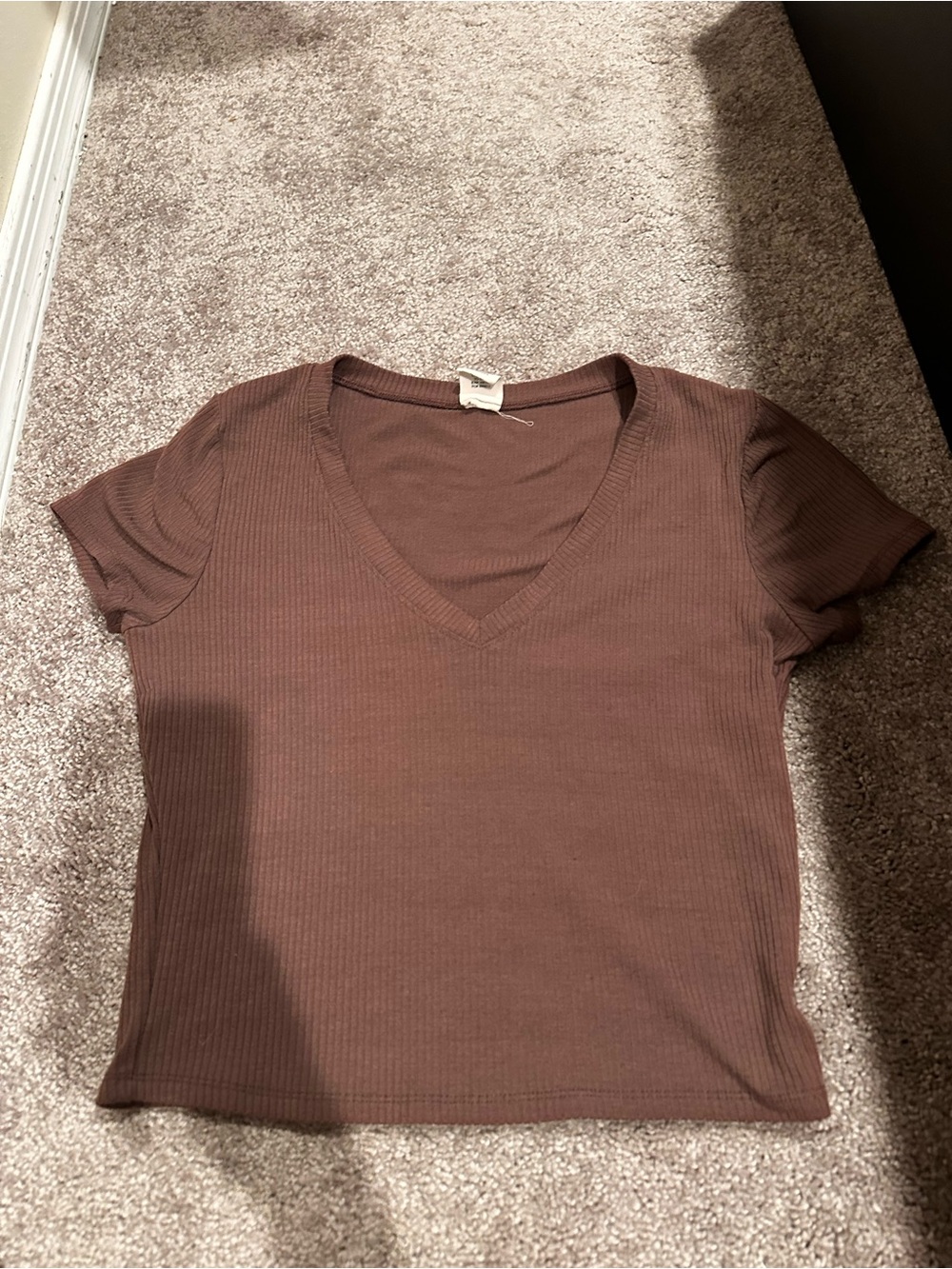 Destined Brown Short Sleeve Tee Size Large 0625